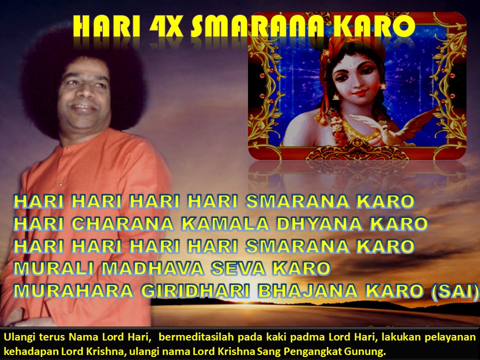 Hari Hari Smarana Karo Sai Study Group Indonesia